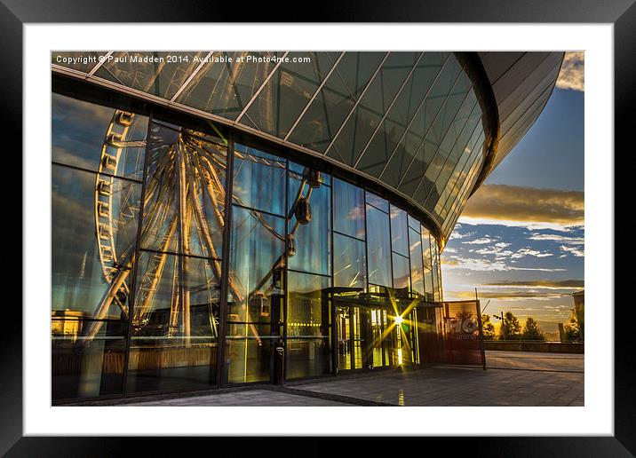 Sunset through the arena Framed Mounted Print by Paul Madden