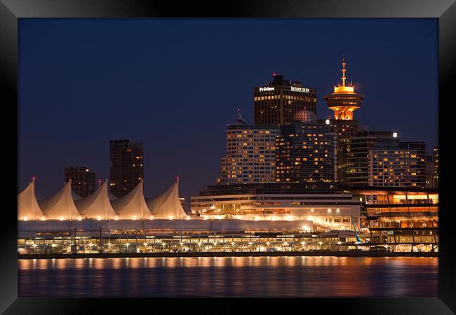 Blue hour Vancouver Framed Print by Thomas Schaeffer