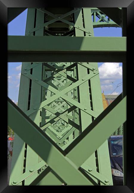 Liberty Bridge up Close Framed Print by Tony Murtagh