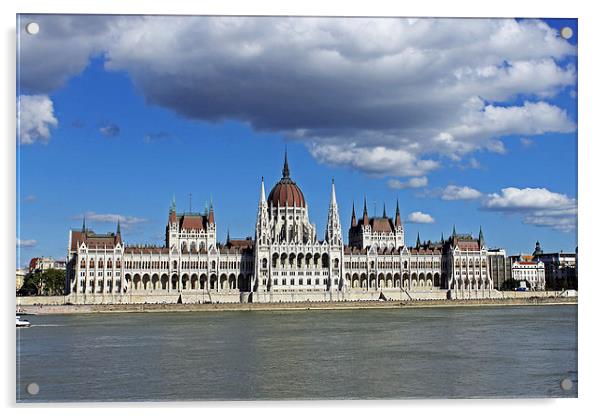  Hungarian Parliament Building Acrylic by Tony Murtagh