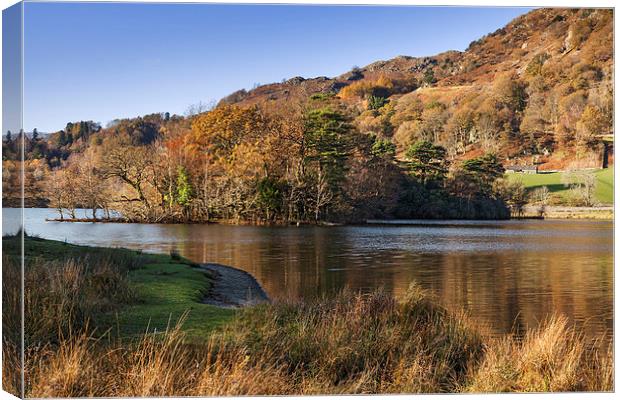 Rydal Water in Autumn  Canvas Print by Ian Duffield