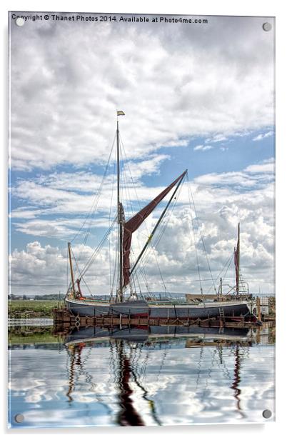  Old boat       Acrylic by Thanet Photos