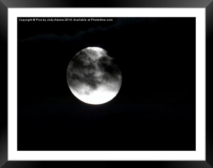  Moon Light Framed Mounted Print by Pics by Jody Adams