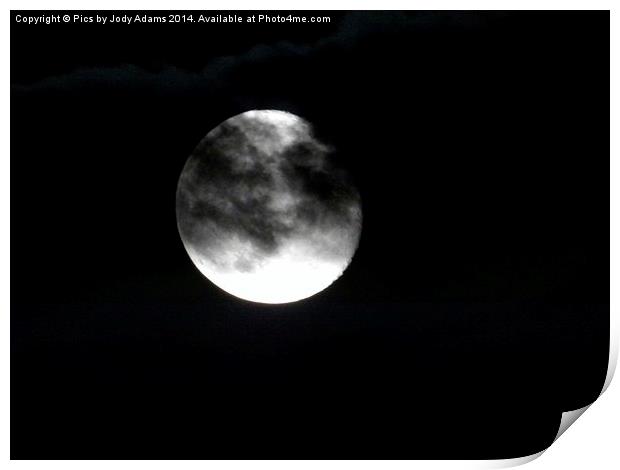  Moon Light Print by Pics by Jody Adams