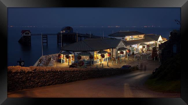  Mumbles Pier cafe Framed Print by Leighton Collins