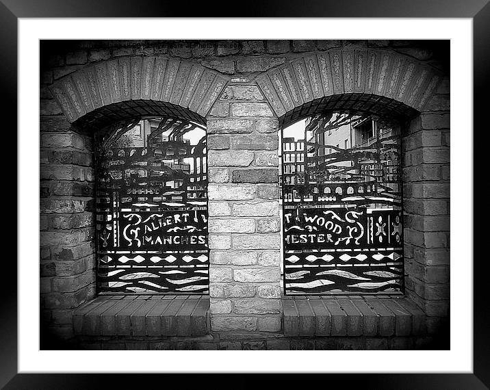  Wrought Iron Panels. Framed Mounted Print by Lilian Marshall