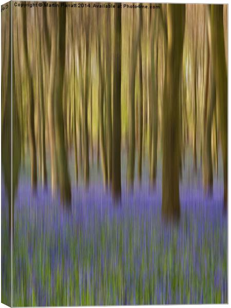  Bluebell Wood Canvas Print by Martin Parratt