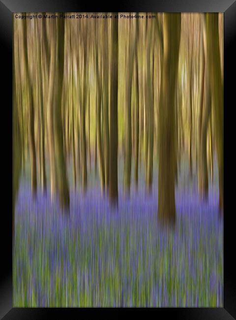  Bluebell Wood Framed Print by Martin Parratt