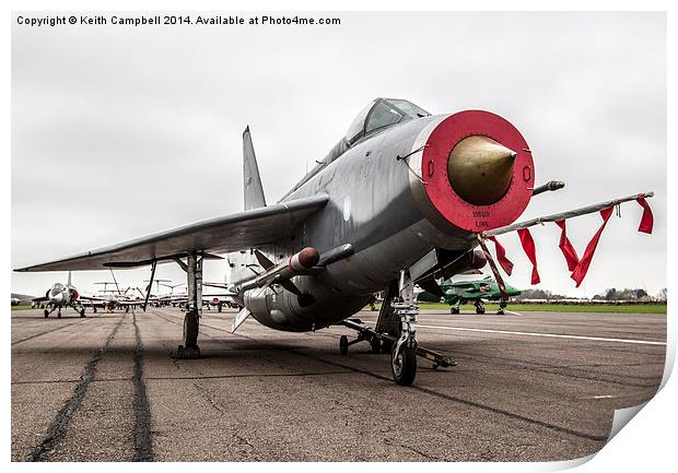  Leading Lightning Print by Keith Campbell