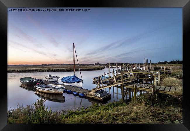  Morston Dawn Framed Print by Simon Gray