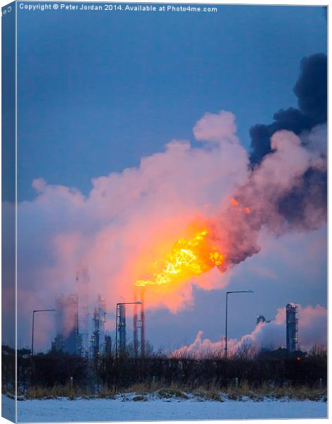  Flare Stack Canvas Print by Peter Jordan