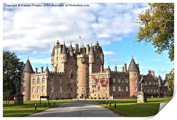  Glamis Castle Print by Alasdair Preston