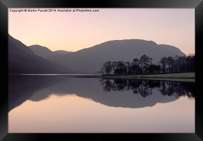  Buttermere Reflection, Lake District, Cumbria Framed Print by Martin Parratt