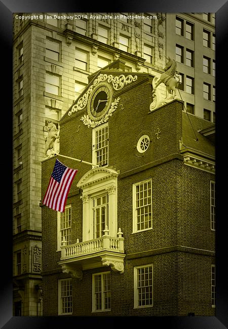  Boston Old State House Framed Print by Ian Danbury