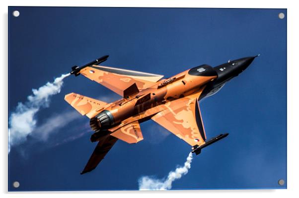  Dutch F16 Display Team Acrylic by Chris Mobbs