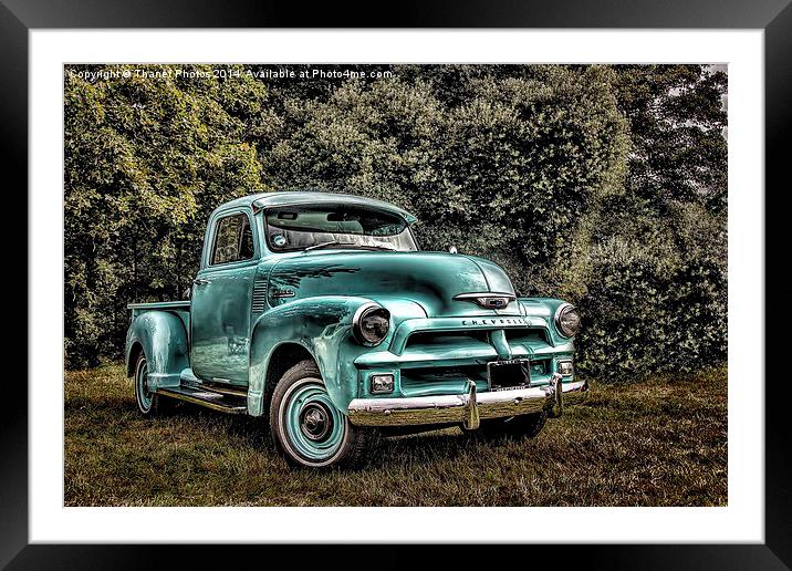  Chevy pick up Framed Mounted Print by Thanet Photos