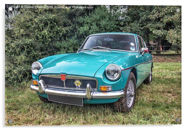  1972 MG  Acrylic by Thanet Photos