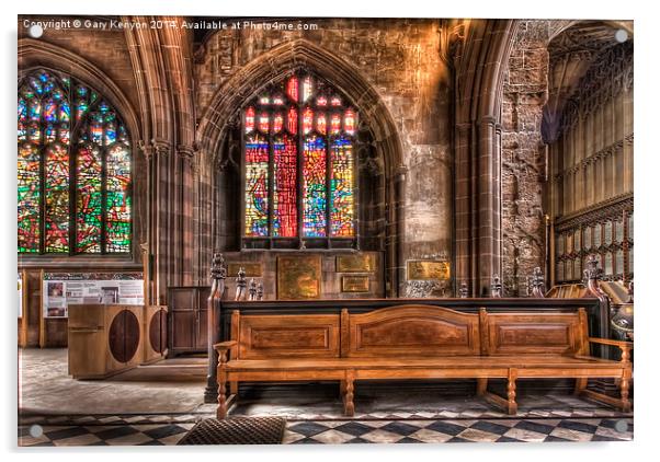  Manchester Cathedral Acrylic by Gary Kenyon