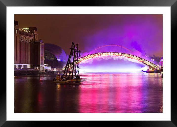  great north run celebrations Framed Mounted Print by Northeast Images