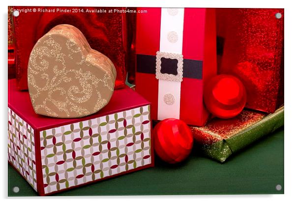  Christmas Presents Acrylic by Richard Pinder