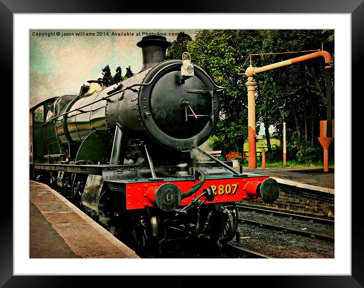  Heavy Goods Steam Train Framed Mounted Print by Jason Williams
