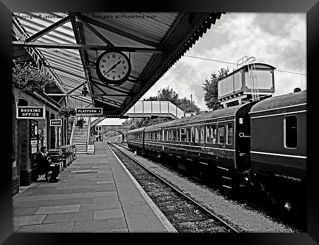Toddington Railway Station (B&W)  Framed Print by Jason Williams