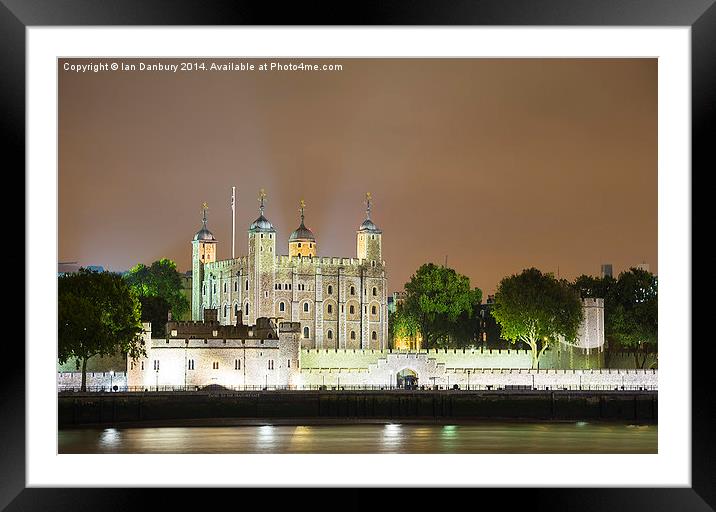 The Tower of London Framed Mounted Print by Ian Danbury
