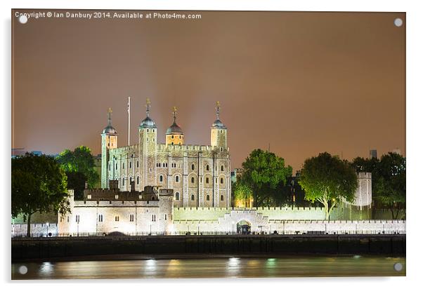  The Tower of London Acrylic by Ian Danbury