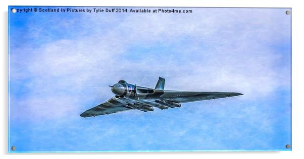   Avro Vulcan XH558 Acrylic by Tylie Duff Photo Art