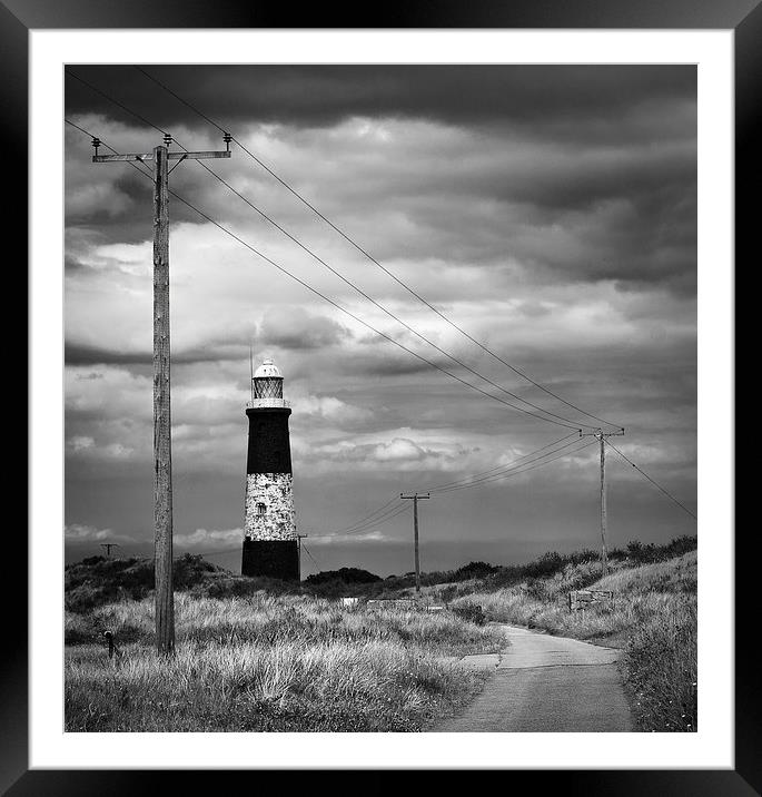 Spurn Point lighthouse Framed Mounted Print by Paul Davis