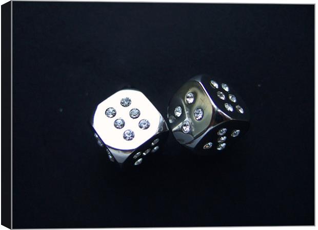 Dice Canvas Print by Pete Holloway