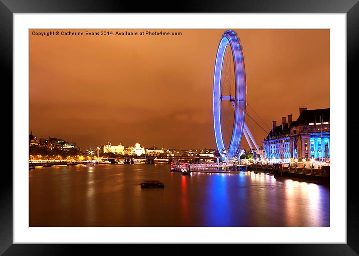  The Eye at Night Framed Mounted Print by Catherine Fowler