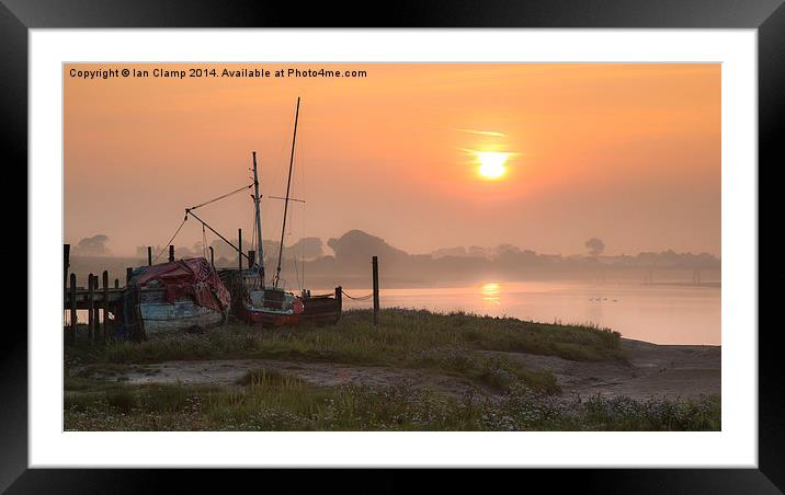  Skippool sunrise Framed Mounted Print by Ian Clamp