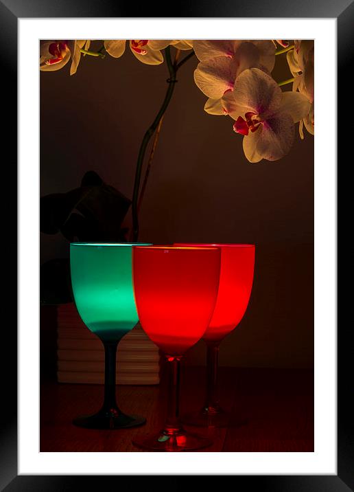 Light Filled Wine Framed Mounted Print by Brian Roscorla