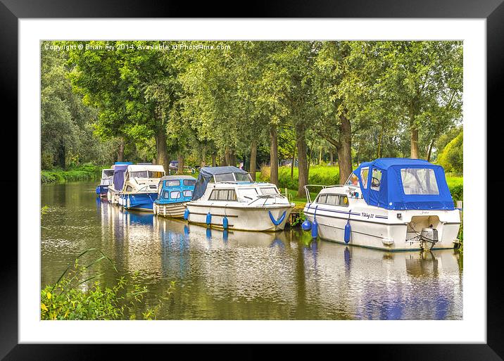  Canal View Framed Mounted Print by Brian Fry