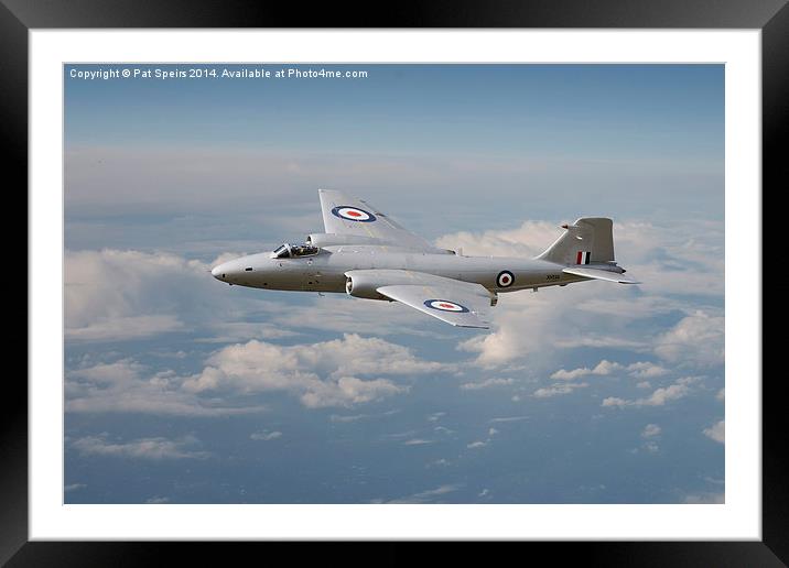 Canberra PR9 - 'Up where she belongs'  Framed Mounted Print by Pat Speirs