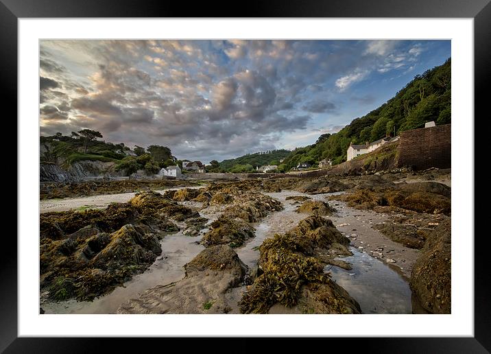  Lee Bay Nr Ilfracombe Framed Mounted Print by Dave Wilkinson North Devon Ph