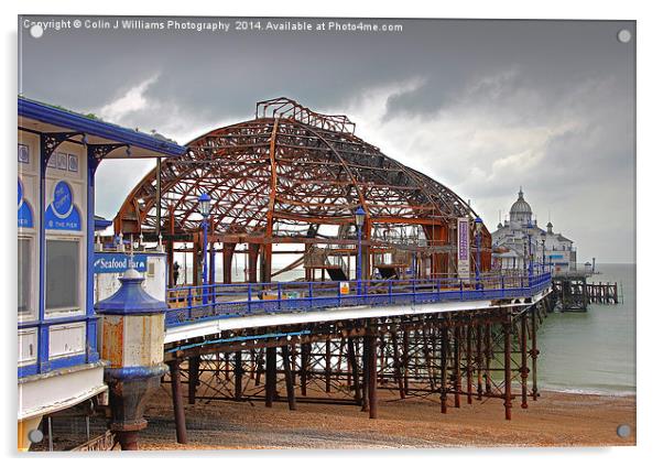  The Fire Damaged Eastbourne Pier Acrylic by Colin Williams Photography