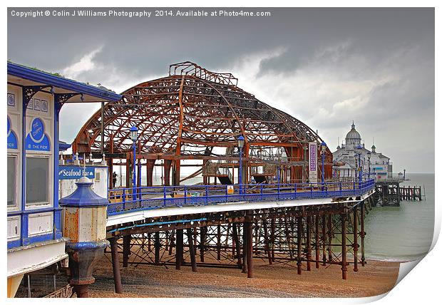  The Fire Damaged Eastbourne Pier Print by Colin Williams Photography