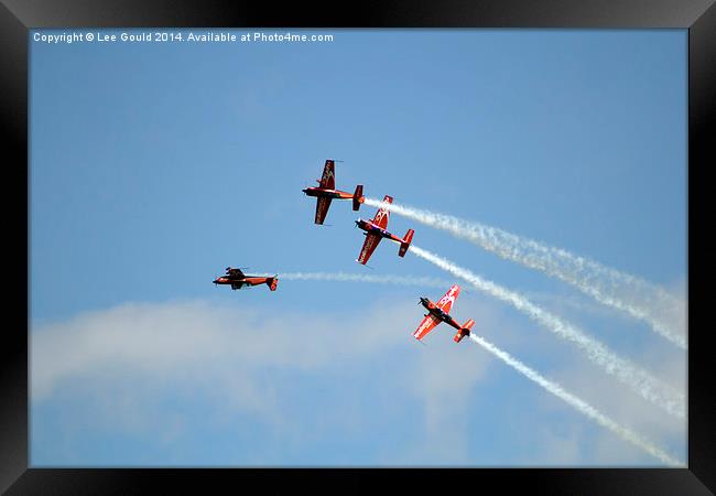  Blades Display Team  Framed Print by Lee Gould