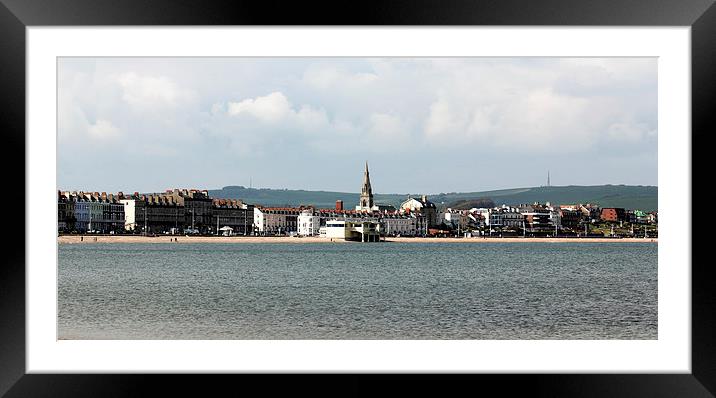  Weymouth Seafront Framed Mounted Print by Anthony Michael 