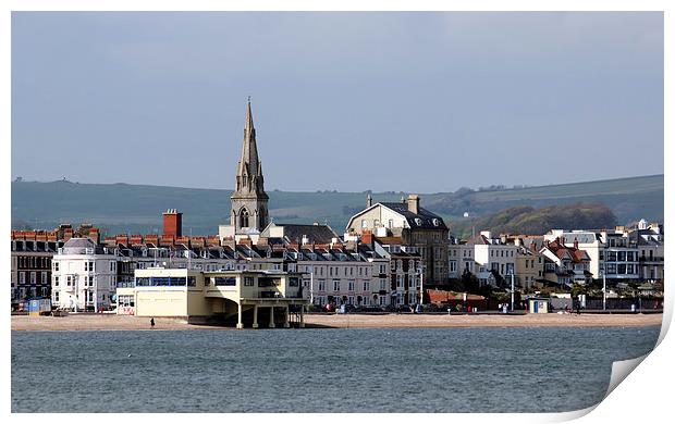 Weymouth Seafront Print by Anthony Michael 