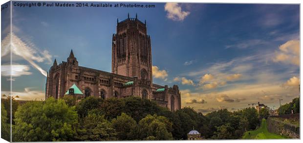 Liverpool Anglican Cathedral Panorama Canvas Print by Paul Madden