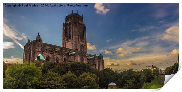 Liverpool Anglican Cathedral Panorama Print by Paul Madden