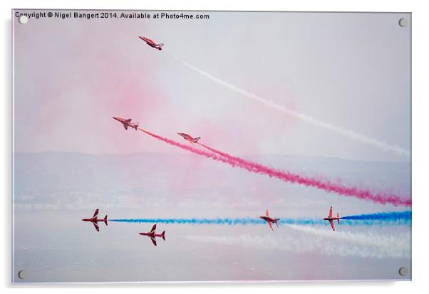  The Red Arrows Acrylic by Nigel Bangert