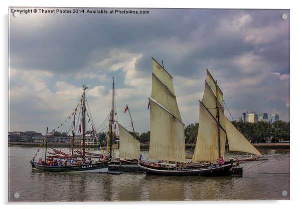  Tall ships 2014 Acrylic by Thanet Photos