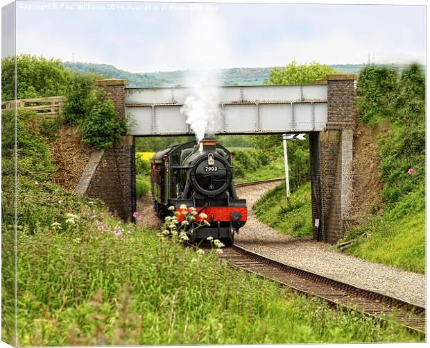  The Cotswold Railway Canvas Print by Paul Williams