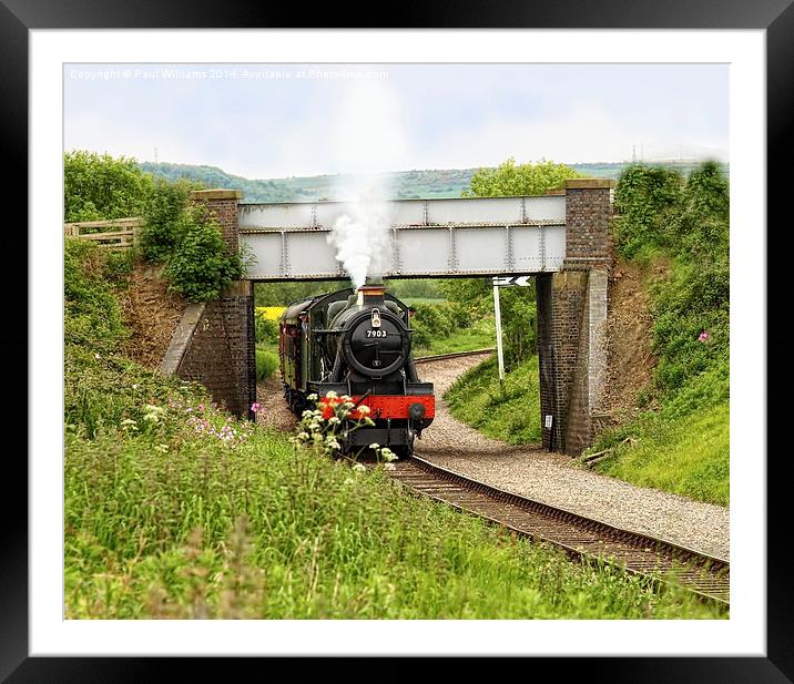  The Cotswold Railway Framed Mounted Print by Paul Williams