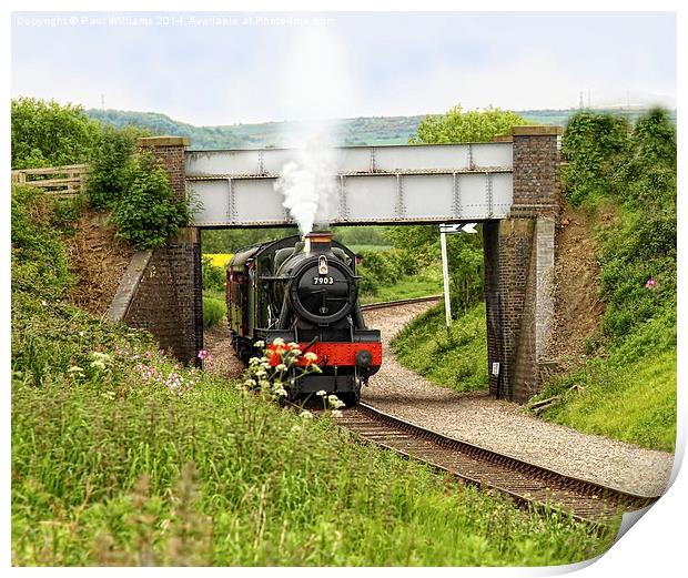  The Cotswold Railway Print by Paul Williams