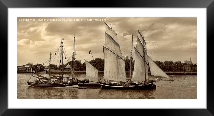  Tall ships    Framed Mounted Print by Thanet Photos